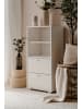 Furn.Design Regal weiß 46 x 97 cm, Standregal mit 2 Schubladen