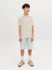 JACK & JONES Junior Gestricktes Polo in Sea Salt