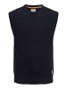 Jack & Jones Grobstrick Pullunder Warmer Pullover ohne Ärmel JJENICK in Navy