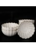 Almina Bloomy 6er-Set Dipschalen aus hochwertigem Porzellan - 9 x 4,5 cm in Cremeweiß