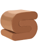 Beliani Pouf ARCADIA in Braun - (W) 45 x (H) 48 x (L) 50 cm