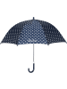 Playshoes Kinder Regenschirm "Regenschirm Punkte" in Blau