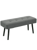 HOMCOM Sitzbank-100L x 36B x 45H cm-Grau