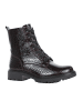 Relife Schnürstiefelette in Wine Croco