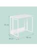 relaxdays Schreibtisch "klappbar" in Weiß - (B)80 x (H)75 x (T)50 cm