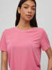 Vila Basic T-Shirt Kurzarm Rundhals Top Oberteil VIMODALA in Pink