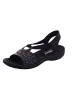 rieker Damensandalette sportlich flach FSK Damen Sandalen in  Schwarz