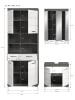 ebuy24 Badmöbelset Scout Weiß 149 x 34 cm