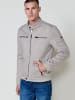 KOROSHI Kunstlederjacke in grau