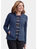 GOLDNER Strick-Fleecejacke Kuschelweiche Strickfleece-Jacke in schieferblau / melange
