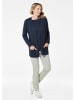 GOLDNER Kurzgröße:  Kaschmirstrickjacke Langarm Feinstrick-Cardigan in marine