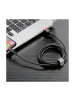 Wisam® Baseus QC3.0 2.4A Schnell-Ladekabel Lightning Kabel 2,4A 1m schwarz-rot