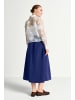 Rich & Royal Midi Rock mit Details in Midnight Blue