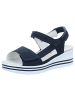 WALDLÄUFER Keilsandalette in blau