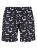 Urban Classics Urban Classics Badeshorts in black/white