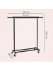 SONGMICS Kleiderständer Pataye in Schwarz - (B)45 x (H)161.5 x (T)132 cm