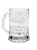 Mr. & Mrs. Panda Gravur Bierkrug Orca mit Spruch in Transparent