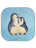 Mr. & Mrs. Panda Untersetzer Pinguin umarmen ohne Spruch in Eisblau