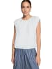 Zero  Blusenshirt. mit Rundhalsausschnitt in Brilliant White