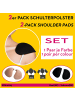 Skin Wrap Schulterpolster in Set Haut und Schwarz