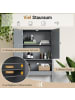 COSTWAY Toilettenschrank 60 x 23 x 168 cm in Grau