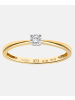Diamant L'éternel Verlobungsring aus 375 Gelbgold mit 0.10 Karat Diamant