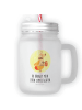 Mr. & Mrs. Panda Trinkglas Mason Jar Glühwürmchen mit Spruch in Transparent