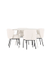 ebuy24 Essgruppe Plaza (5-teilig) Beige 120 x 120 cm