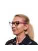 Web Frauen Optische Fassungen Katzenauge Braun
