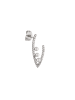 NAEMI Women Earrings in Silver White