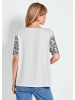 GOLDNER Blusenshirt Elegantes Shirt mit Paisley-Design in weiß / gemustert