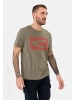 Camel Active Jersey T-Shirt aus zertifiziertem Organic Cotton in Khaki