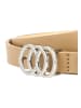 faina Damen Belt in Kamel Silber