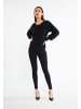 faina Damen Strickpullover in schwarz