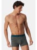 Schiesser Retro Short / Pant 95/5 Cotton in Petrol / schwarz