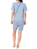NORMANN Pflegeoverall kurzarm Reissverschluss - 56107 in blau