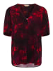 CULTURE Kurzarm-Bluse CUelsie Fitted in Red Flower