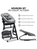 Hauck Alpha Plus 4-tlg. Newborn Set - Hochstuhl in schwarz,grau