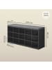 VASAGLE Schuhbank Custos in Schwarz-Grau - (B)105 x (H)48 x (T)30 cm