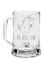 Mr. & Mrs. Panda Gravur Bierkrug Einhorn Sänger mit Spruch in Transparent