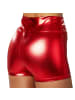 tectake Hotpants in glänzendem Metallic-Look, rot
