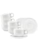 Seltmann Weiden 6er Set Milchkaffeetassen mit Untertassen Sento Home 350 ml in Aura white