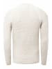 Rusty Neal Grobstrick Einfarbiger Stehkragen-Pullover in Ecru