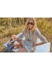 Aniston CASUAL Shorts in hellbeige-sand-schwarz-silberfarben