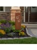 relaxdays Edelrost-Gartendeko "Pusteblume" in Braun - 85 x 28 cm