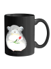 Mr. & Mrs. Panda Becher Chinchilla Blume ohne Spruch in Schwarz