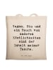 Mr. & Mrs. Panda Tote Bag Spruch Tragetasche Veganeien mit Spruch in Creme