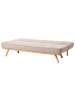 Beliani Schlafsofa KALFAFEL in Braun - (W) 191 x (H) 84 x (L) 73 cm