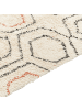 Beliani Kurzflor HAJIPUR in Beige/Orange/Schwarz - (W) 80 x (H) 1.4 x (L) 150 cm