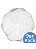 Makian Molton Flanell Baby Waschlappen 9er Pack in weiss